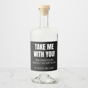 Funny Farewell Mug For Coworker Leaving Goodbye Bo Liquor Bottle Label