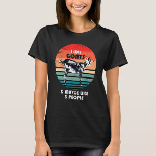 Funny Farm Animal Goat Lover Farmer Farming Retro T-Shirt