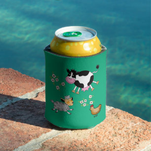 funny farm animals can cooler