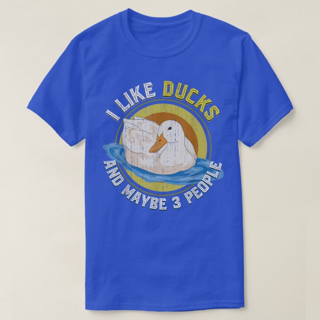 Funny Farm Bird Duck Lover Animal Farmer Duck  T-Shirt (Design Front)