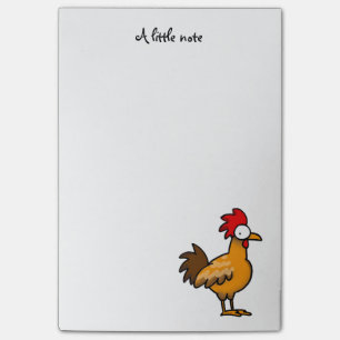 funny farm chicken rooster post-it notes