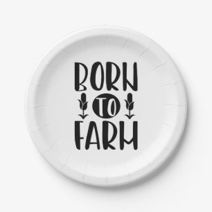 Funny Farm Country Life Farmer Wife Chicken Lady Paper Plate