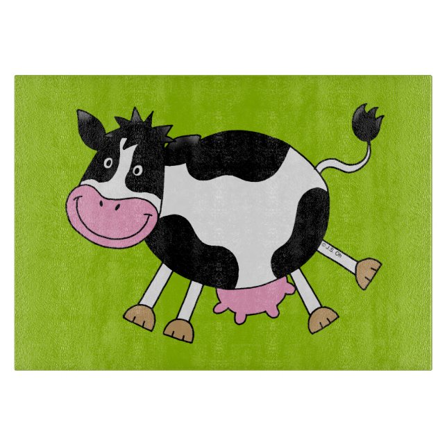 funny farm cow cutting board (Front)