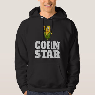Funny Farm Food Corny Cob Farmer Corn Star Hoodie