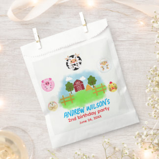 Funny Farm Party Animals Ready to Play Balls Favour Bags