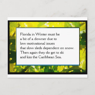 Funny Farm Poem Card #1