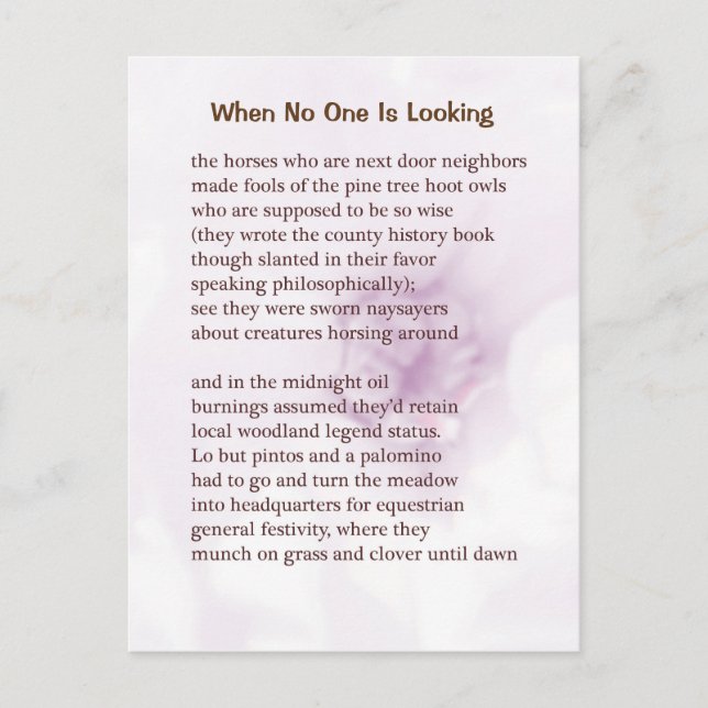 Funny Farm Poem Card #5 (Front)