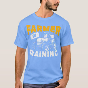 Funny Farm Tractor Farming Farmer In Training T-Shirt