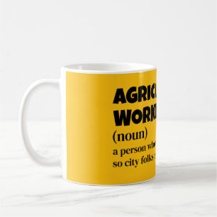 Funny Farmer Definition - Agriculture Worker Gift Coffee Mug