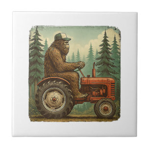 Funny Farmer Design Men Tractor Rancher Farm Dad Tile