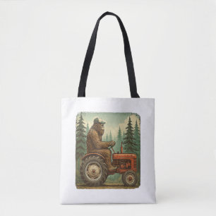 Funny Farmer Design Men Tractor Rancher Farm Dad Tote Bag