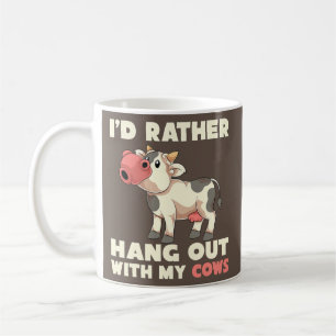 Funny Farmer Farm Animal Id Rather Hang Out With Coffee Mug