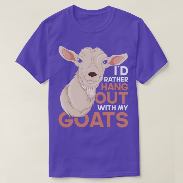 Funny Farmer Farming Goat Lover Farm Animal Goat T-Shirt (Design Front)