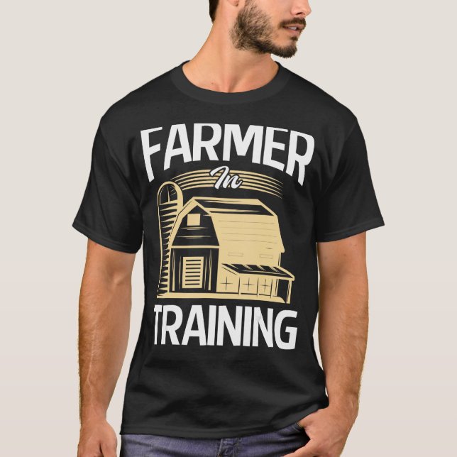 Funny farmer Gift for Farmer farmer farmer in trai T-Shirt (Front)