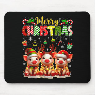 Funny Farmer Merry Christmas Reindeer Santa Gs Fam Mouse Mat