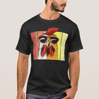 Funny Farmer Rooster Hen Chicken chicken lady  T-Shirt