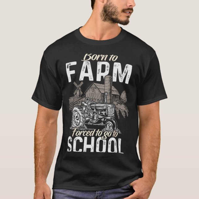 Funny Farmer Shirt Men Tractor Boys Tractor Lover  (Front)
