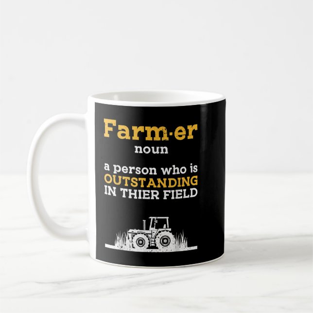 Funny Farmers  for Farm, Tractor & Farming Fans, F Coffee Mug (Left)