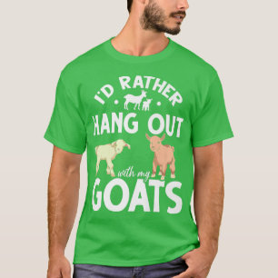 Funny Farming Farm Animal Lover Farmer Cute Goat T-Shirt