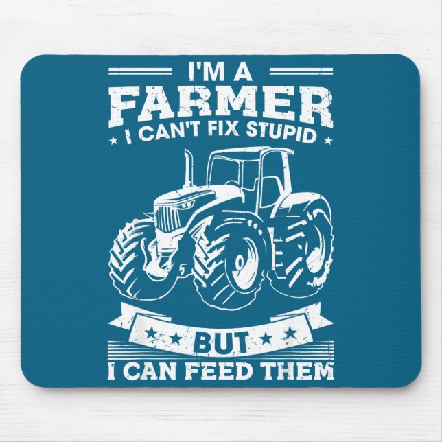 Funny Farming Tractor I'm A Farmer I Feed People  Mouse Mat (Front)