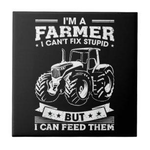 Funny Farming Tractor I'm A Farmer I Feed People Tile