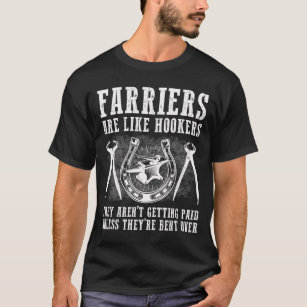Funny Farrier Gift For Men Women Cool Blacksmith F T-Shirt