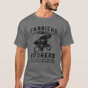 Funny Farrier Hoof Trimming Equine Horse Shoeing H T-Shirt