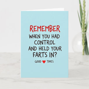 Funny Fart Good Times Card