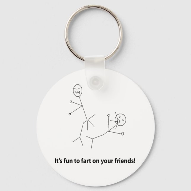 Funny Fart On Friends Key Ring (Front)