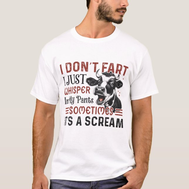 Funny Farting Crow Lover I Dont Fart  T-Shirt (Front)