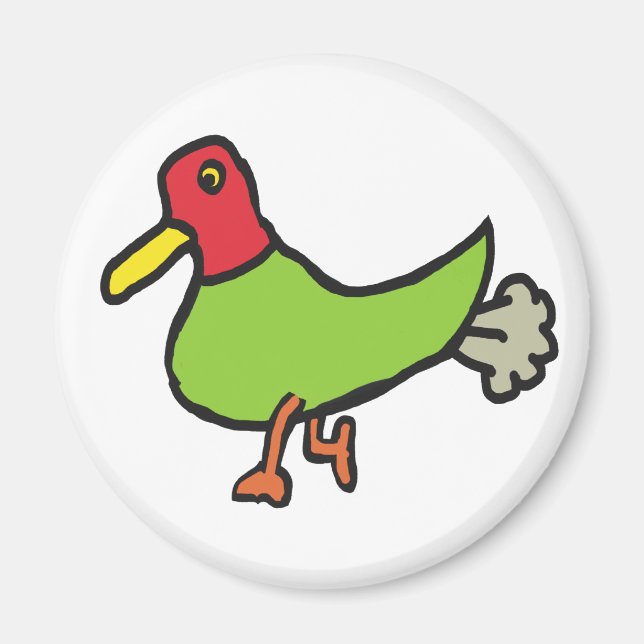 Funny Farting Duck Magnet (Front)