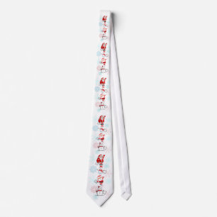 Funny Farting Santa and Snowman Tie
