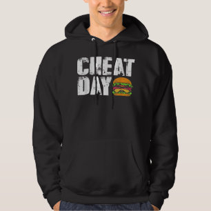 Funny Fast Food Hamburger Cheeseburger Cheat Day Hoodie