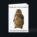 Funny Fat Cat Standing Birthday Greeting Card<br><div class="desc">Funny Fat Cat Standing Birthday greeting Card for the cat lovers in your life. This cute greeting card is a perfect way to wish Happy Birthday to a friend,  co-worker,  family member or a special someone.</div>