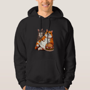 Funny Fat Cats Meme, Chonk Cat Cat lover Gift Hoodie