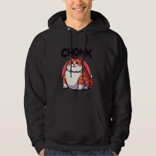 Funny Fat Cats Meme, Chonk Cat Cat lover Gift Hoodie