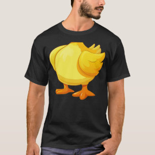 Funny fat cute yellow duck body costume, halloween T-Shirt