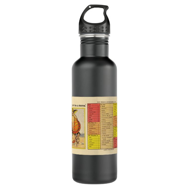 Funny Fat Lady on Beach 710 Ml Water Bottle (Front)