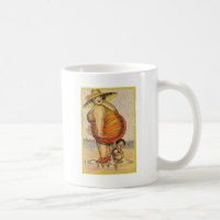 Funny Fat Lady on Beach