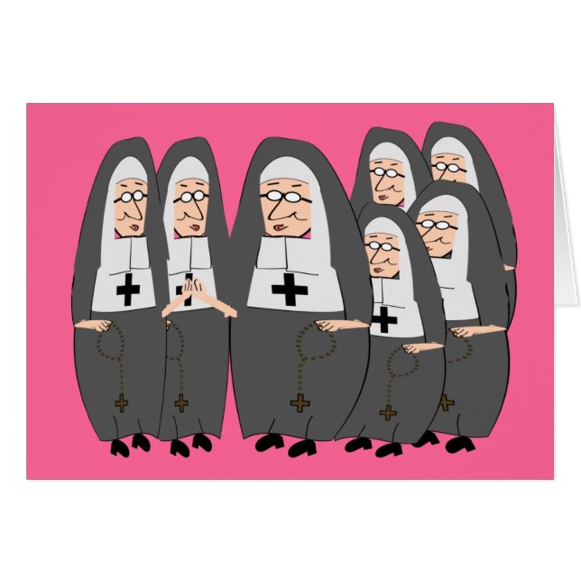 Funny "Fat Nuns" Gifts for any occasion (Front Horizontal)