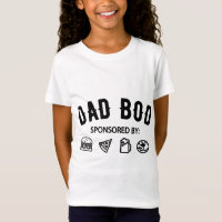 Funny Father Dad Bod Sponsored by Burgers Pizza Be