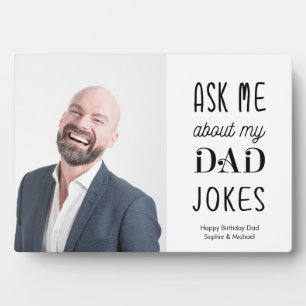 Funny Father Dad Quote Typography Photo Plaque