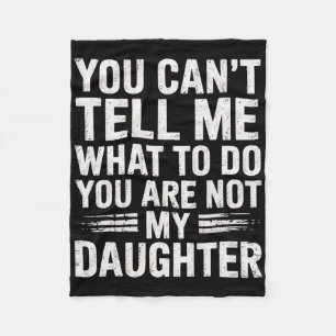 Funny Father Daddy Gifts Men From Daughter Fathers Fleece Blanket