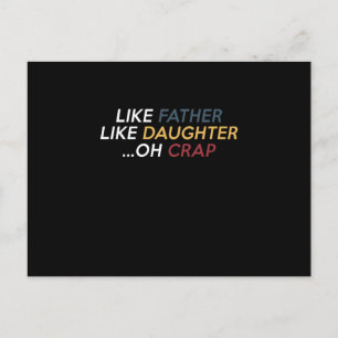 funny father day family reunion announcement postcard