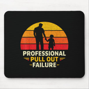 Funny Father Day Humour Professional Pull Out Mouse Mat