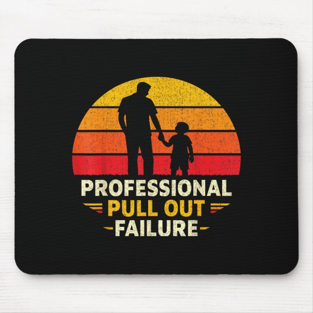 Funny Father Day Humour Professional Pull Out Mouse Mat (Front)