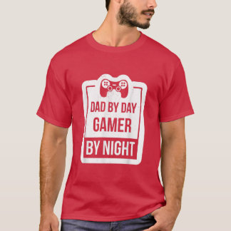 Funny Father Design Cool Fathers Day For Dad Gamer T-Shirt