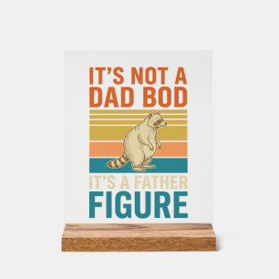 Funny Father Figure Racoon Vintage Shirt Design_1 Acrylic Sign