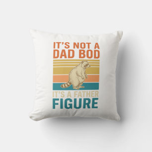 Funny Father Figure Racoon Vintage Shirt Design_1 Cushion
