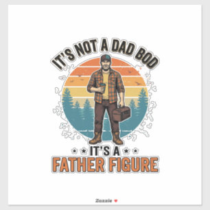 Funny Father Figure Vintage Dad Humor Shirt Design